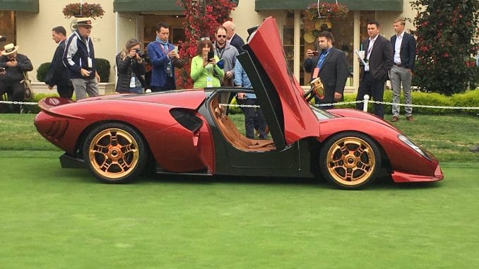 The stunning DeTomaso P72, Supercar Lawn, Pebble Beach Concours d'Elegance, 2019.