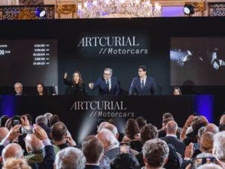 Artcurial auction stage at the Automobile Legends auction held at The Peninsula hotel, Paris, January 27, 2026. Image courtesy of Artcurial.
